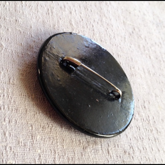 Vintage Set Ukrainian Floral Folk Art Brooches - Picture 8 of 8